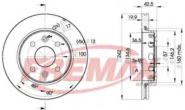 FREMAX BD-3253 Brake Disc